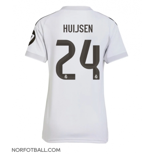 Billige Fotballdrakt Real Madrid Dean Huijsen #24 Replika Hjemmedrakt Dame 2025-26 Kortermet Billige Fotballdrakt Real Madrid Dean Huijsen #24 Replika Hjemmedrakt Dame 2025-26 Kortermet